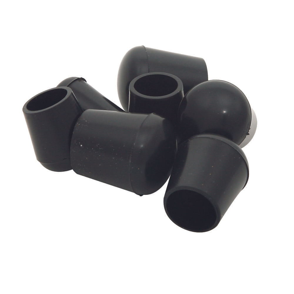 Guardian Duppsko til stålrør, Ø 12 mm., svart, 4 stk.