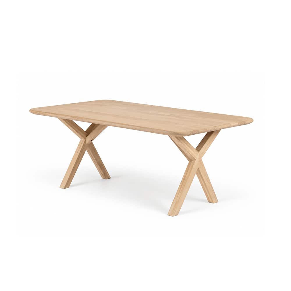 Frogner sofabord 120x70 cm, massiv hvitoljet eik