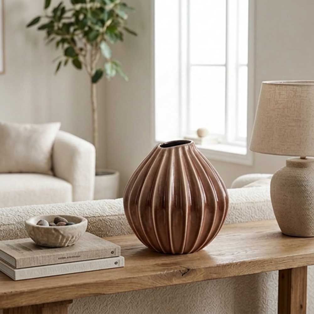 Wide Vase L, Rosa, Ø30xH30 cm