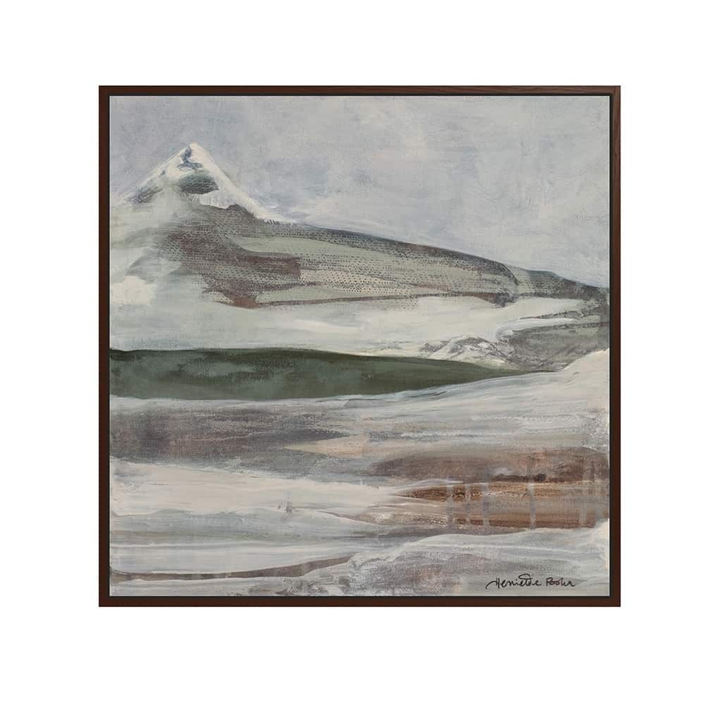 Canvas brun svevelist Never too much 100x100 / Henriette Roka