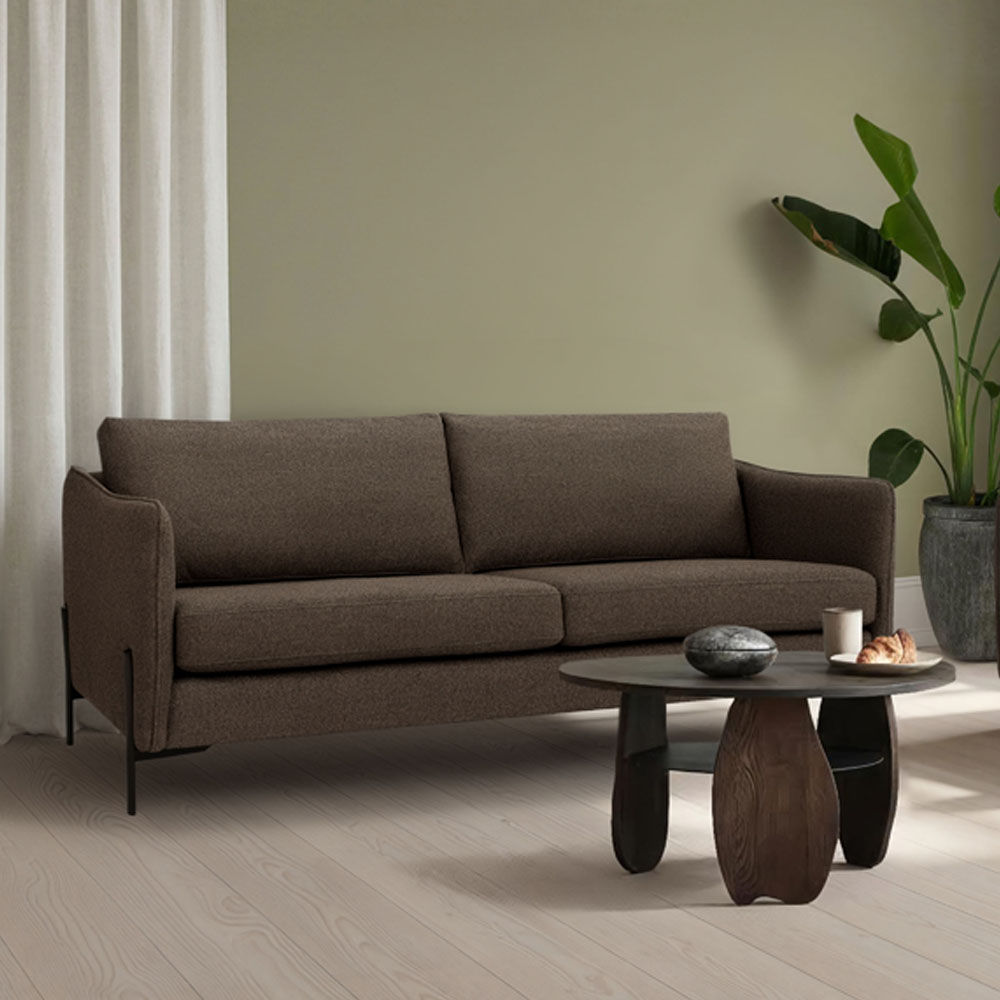 Saga Høy Oppsett 34, ( I3-G-I3), Rythm Dark Brown 12, kombi skum/dun