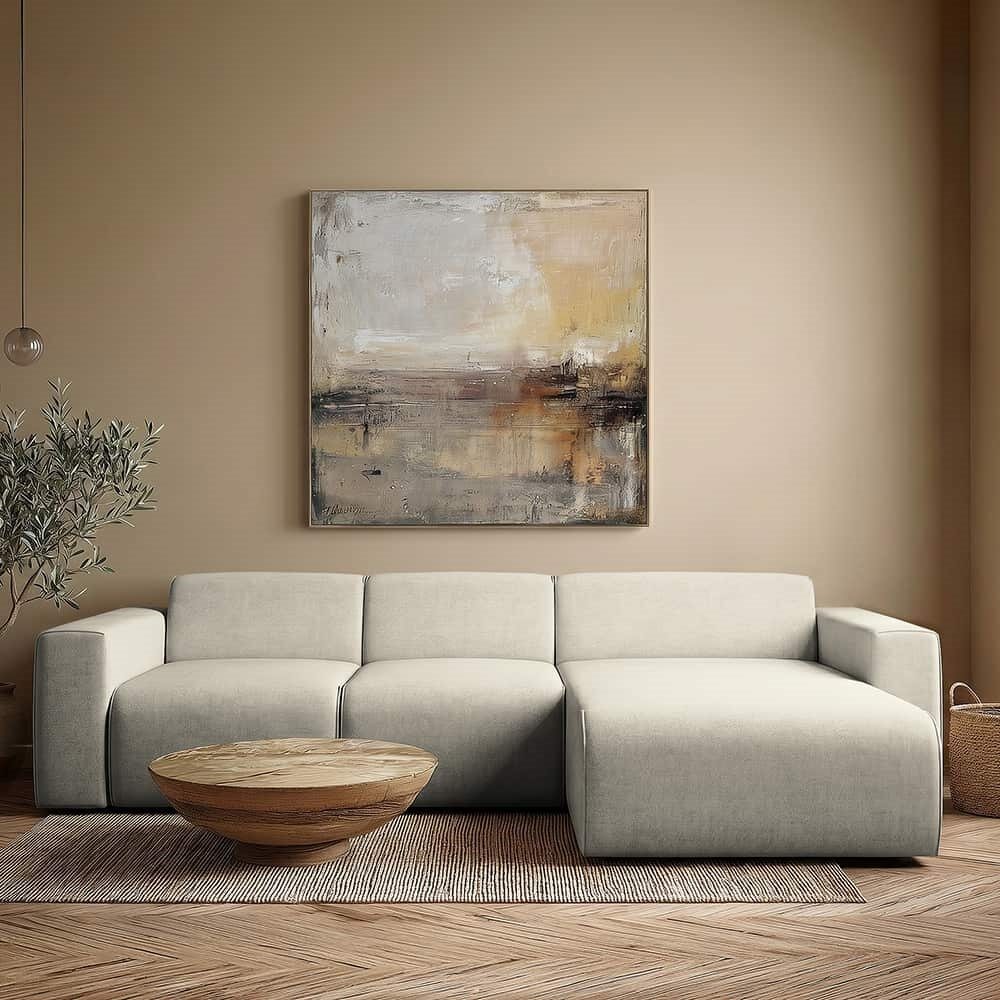 Marlin 2 seter sofa med sjeselong høyre. Storm 04 grey-beige