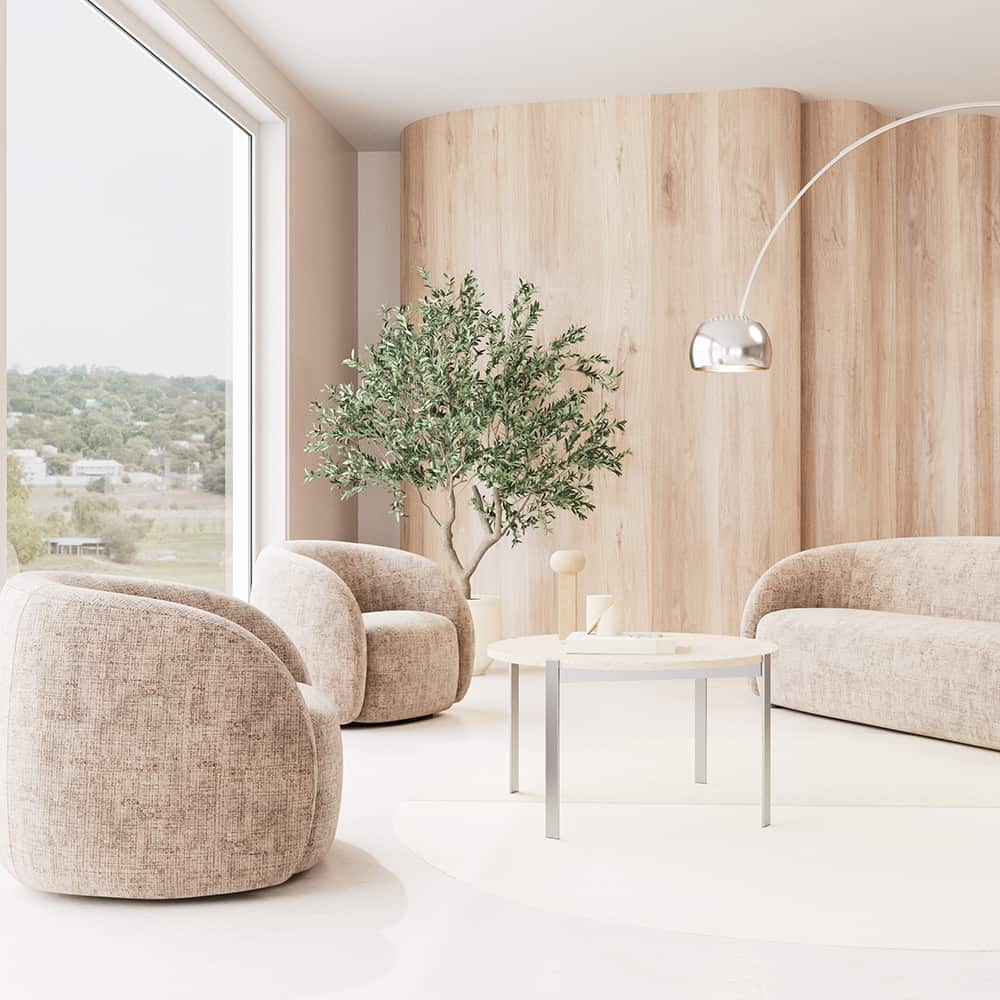 Lodi loungestol, beige
