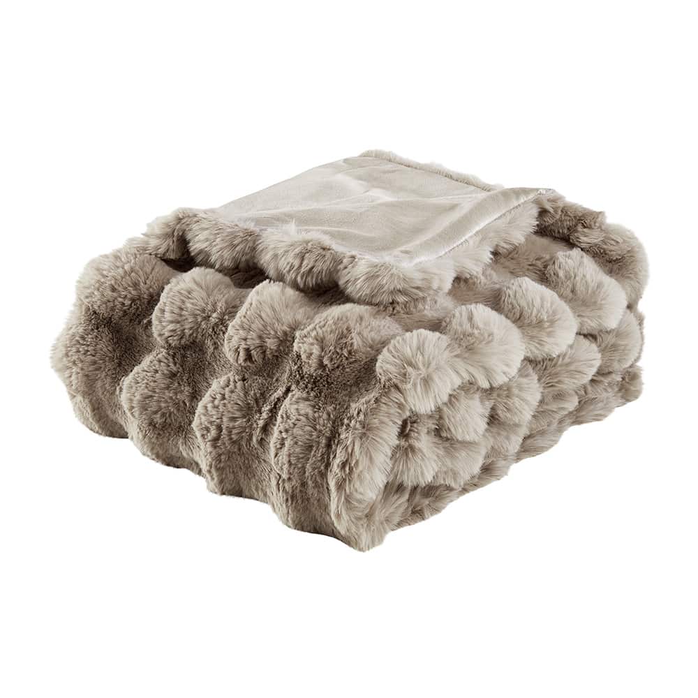 Bella Pledd taupe 130x180