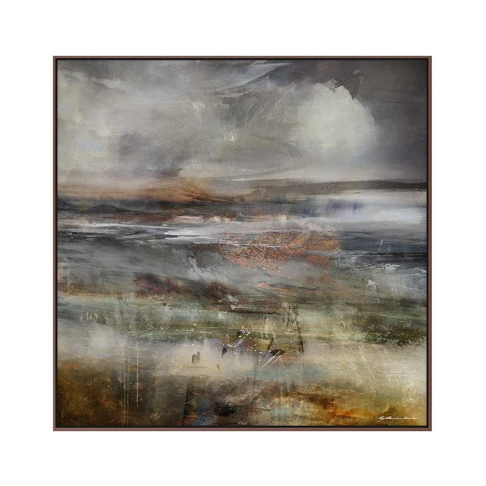 Canvas brun svevelist Grunge Shore I 113x113 / Roy Chr. Lauritsen