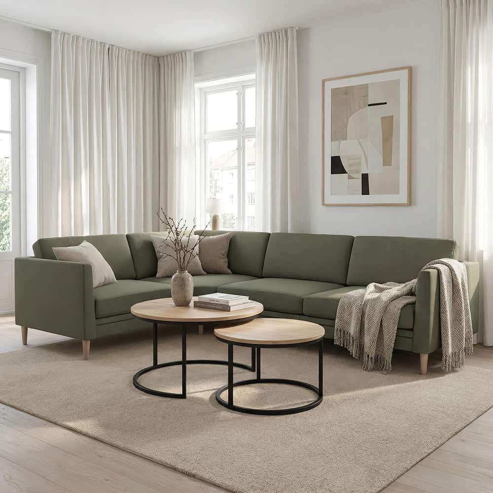 Storvik TD3 soft oppsett 5 (1,5H2,5) Rama 1614 Turtel, ben 01 hvitoljet.