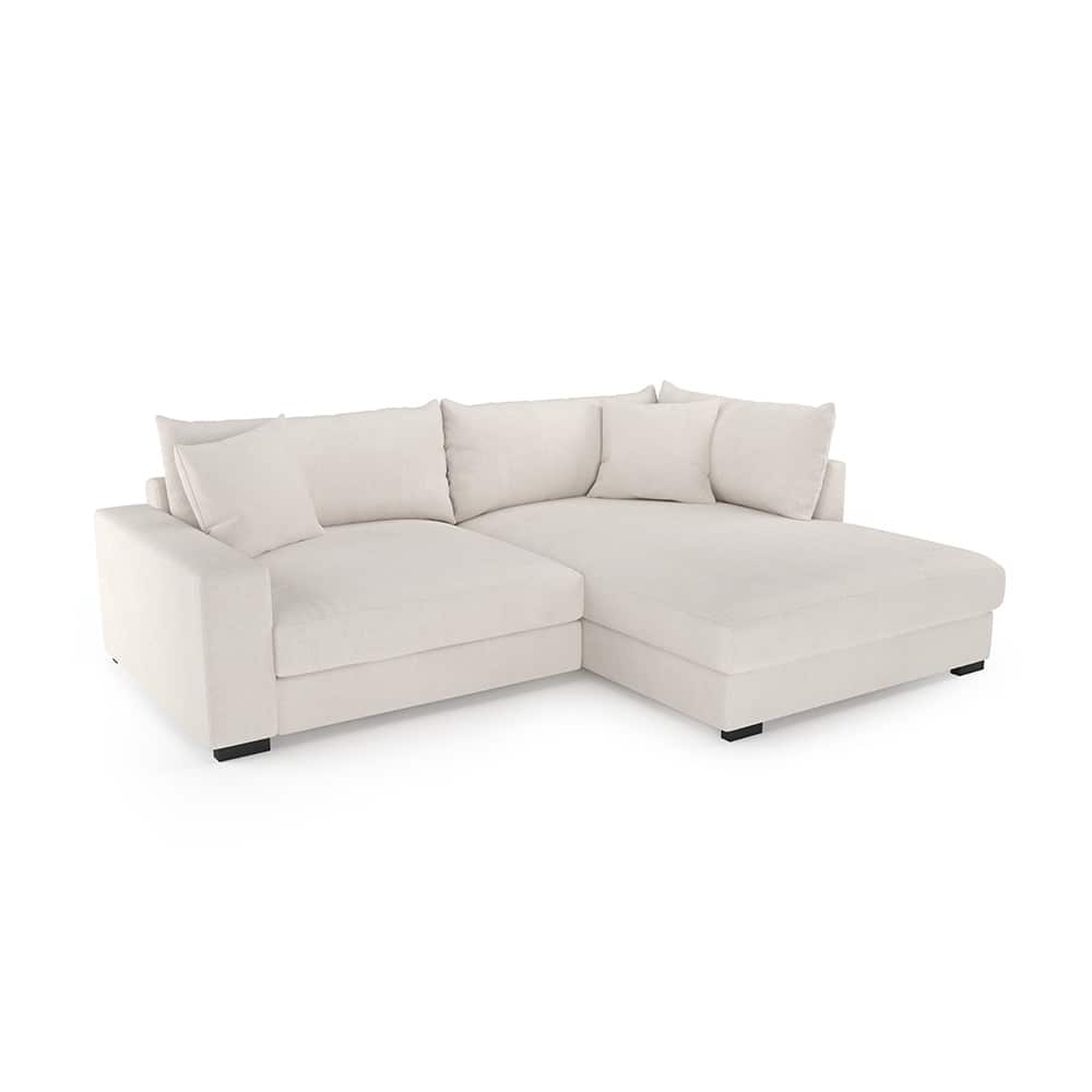 Pedro 3-seter med sjeselong Glow 1 cream