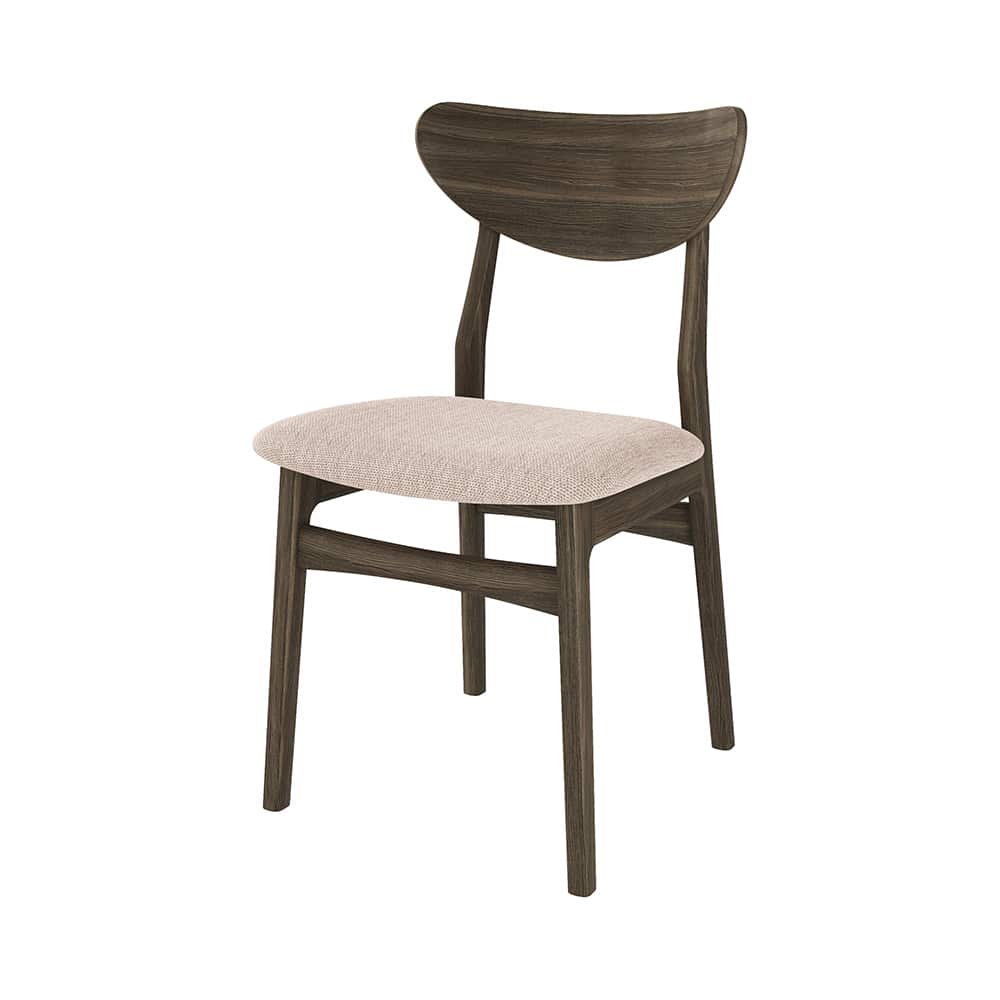 Samsø Stol m. lyst stoffsete Diosa 11, eik / smoked oljet