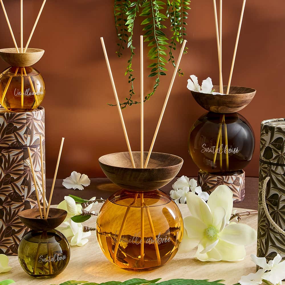 Rita Duftpinner, amber glass, 1200 ml