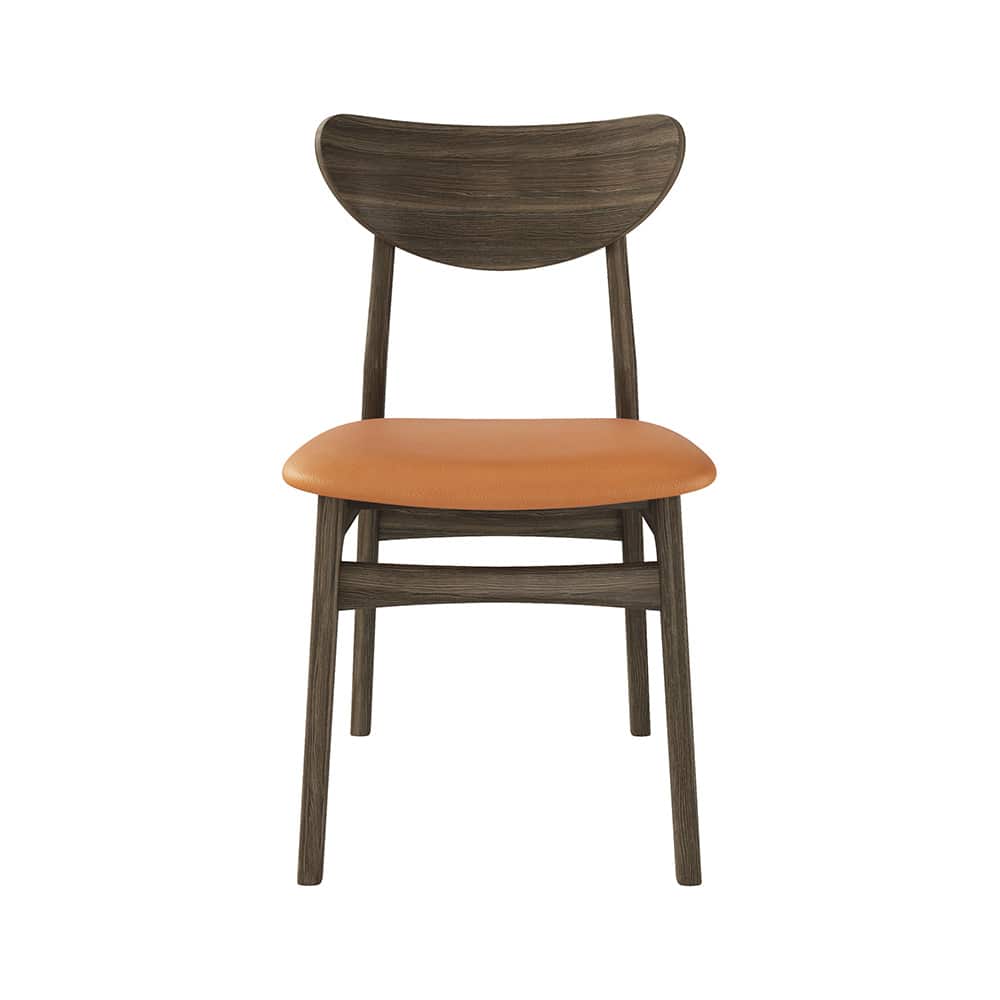 Samsø Stol m. cognac hudsete, eik / smoked oljet