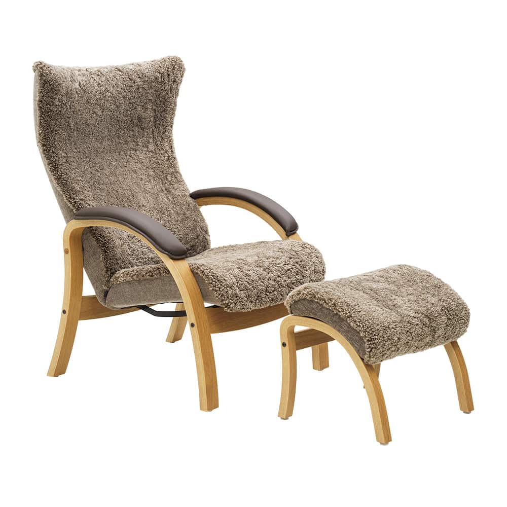 Easy Hvilestol m/skammel, Får Sahara