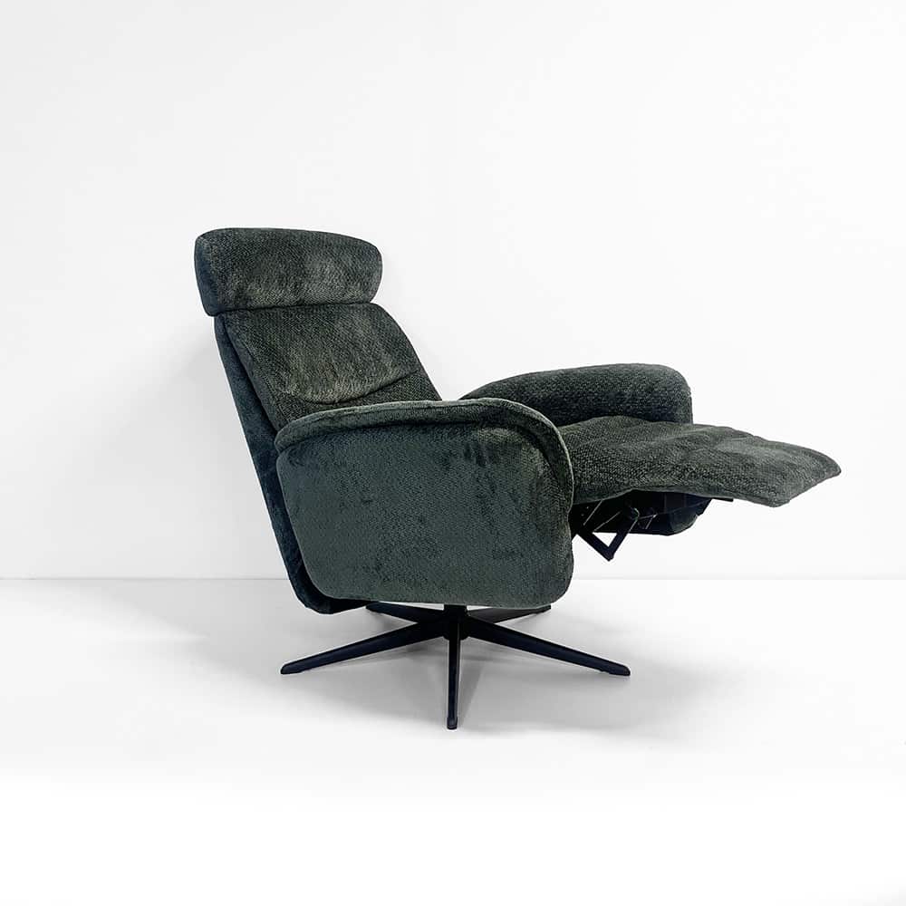 Tind hvilestol, Medium Manuell, Movie 9281 hunter, sokkel PBS Polaris sort