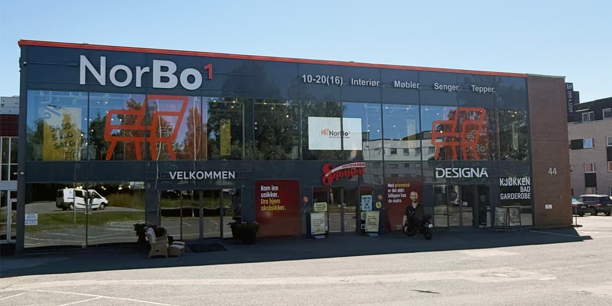 NorBo1 møbelbutikk i Drammen