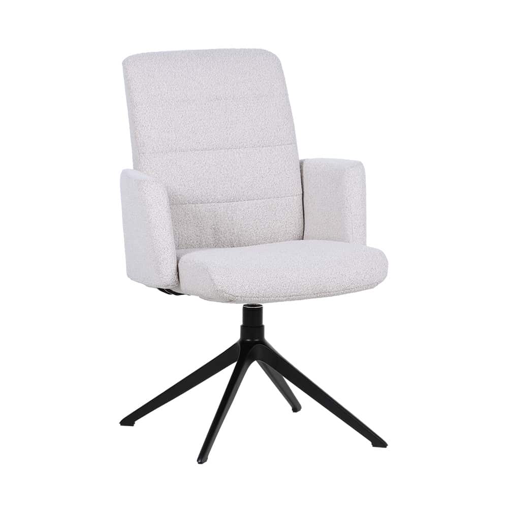 Hygge 6000 Regulerbar Spisestol m/arm, høy rygg, Loop 03 Beige