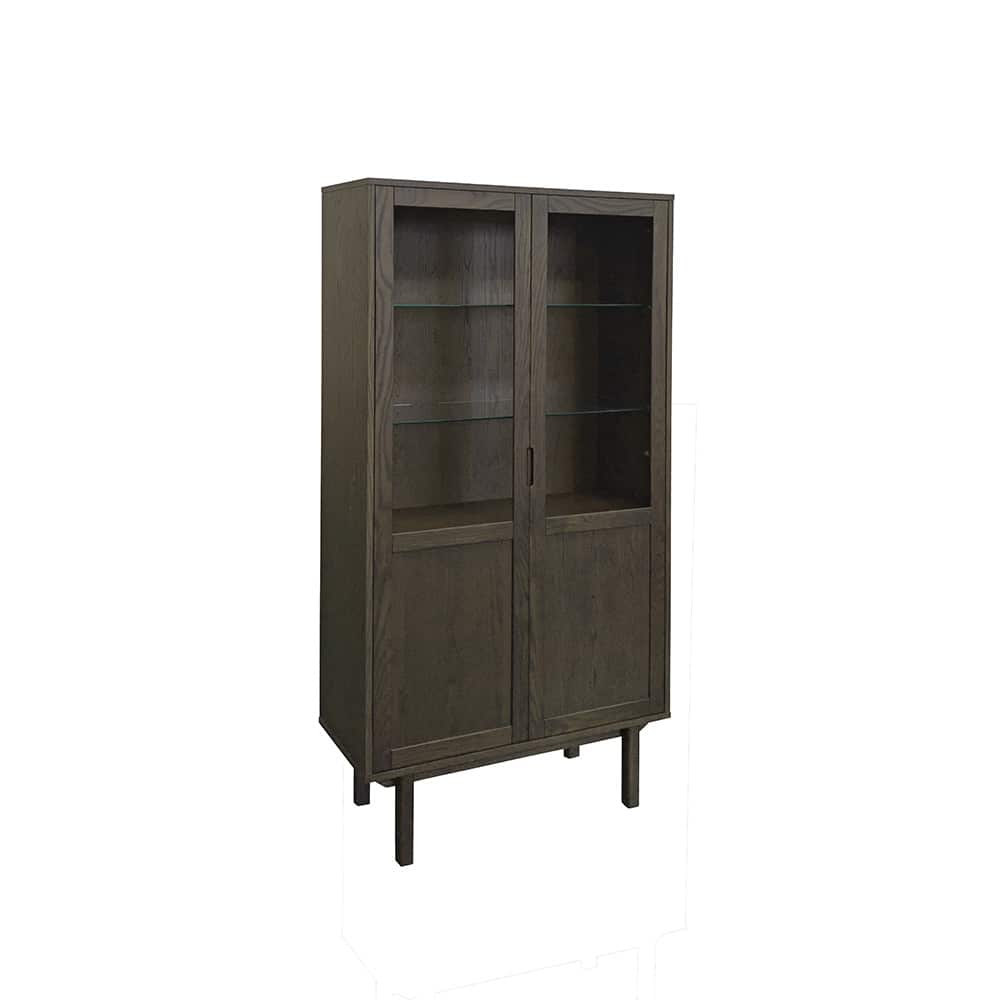 Brande vitrineskap brun