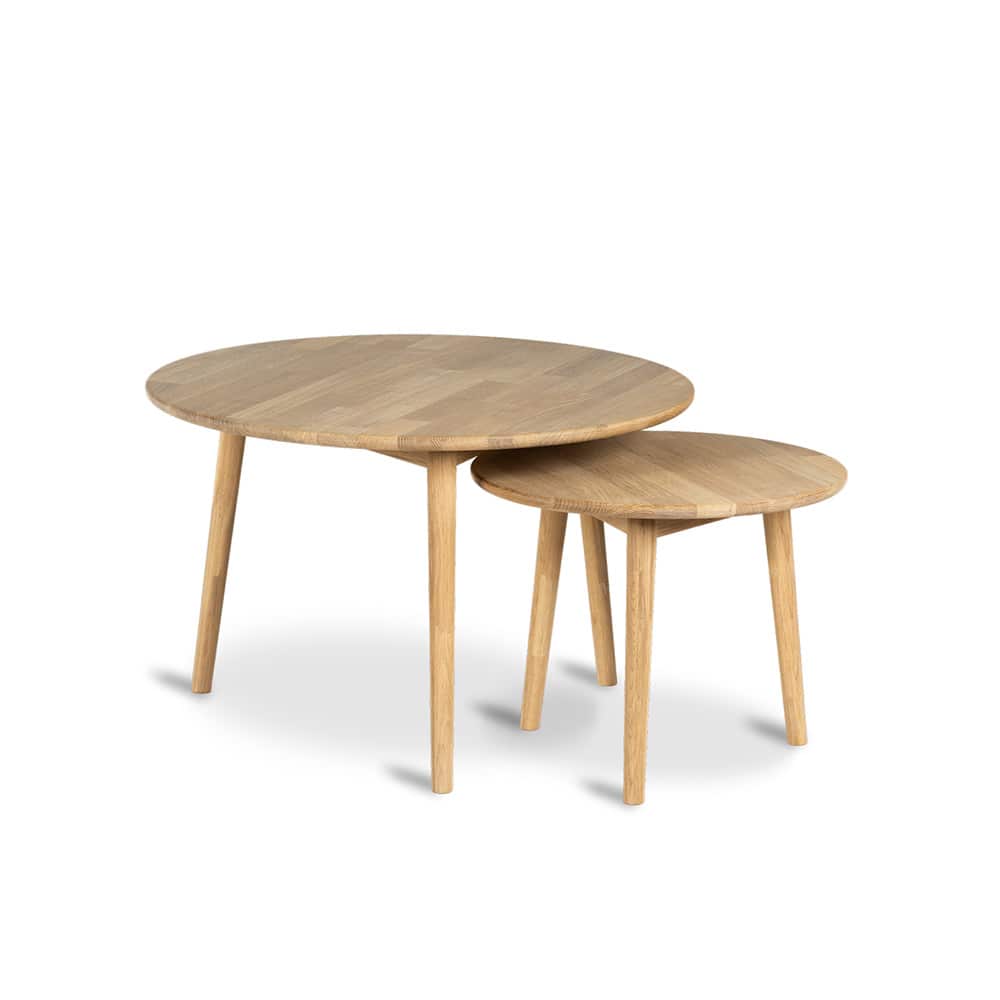 Koster settbord hvitoljet eik