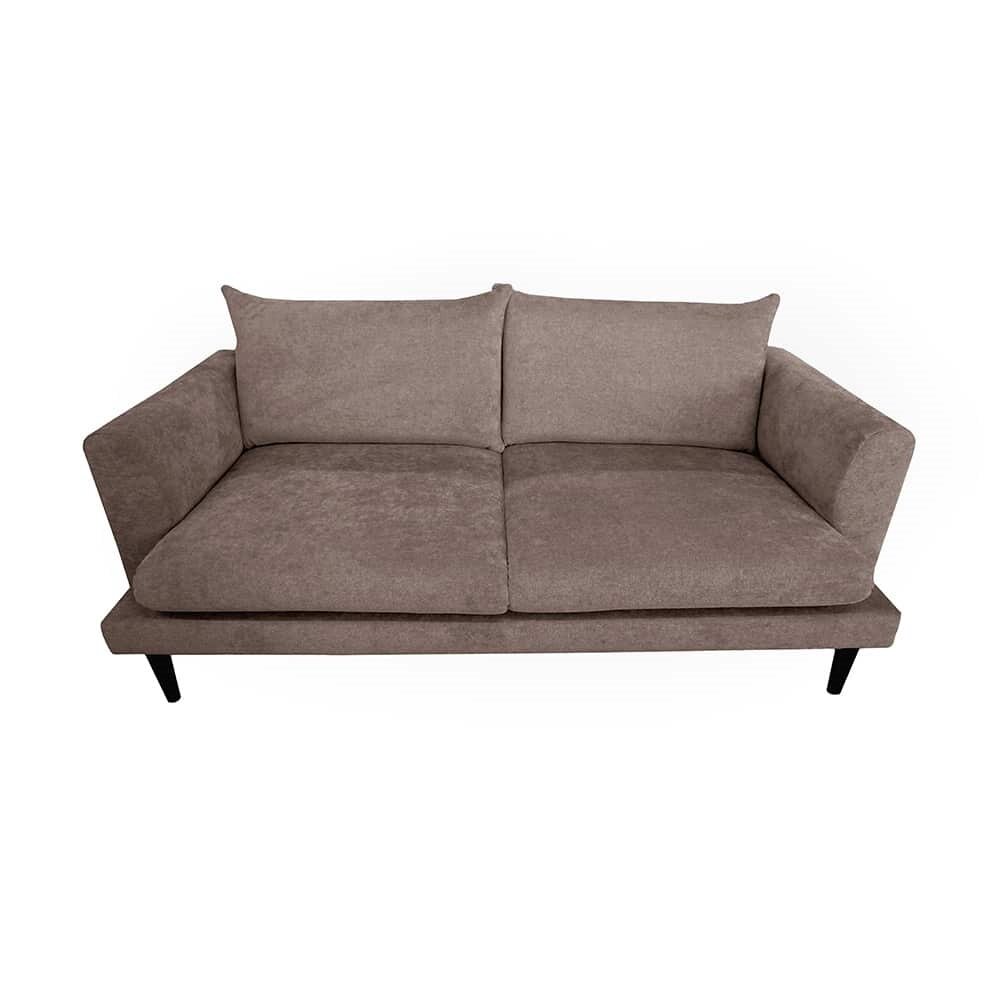 Marie 2.5 seter sofa,stoff Lamb 12 brown, brune treben