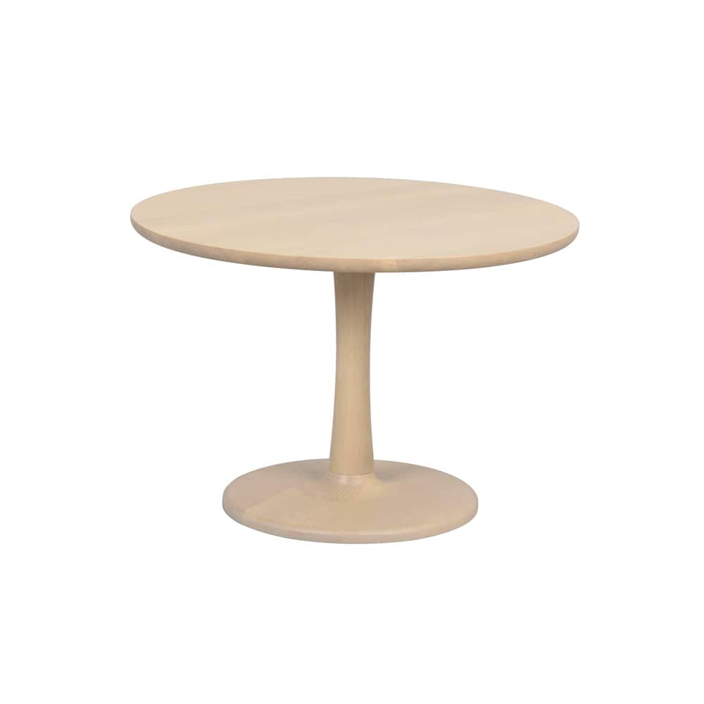 Hobart soffbord runt Ø60 vitpigmenterad ek