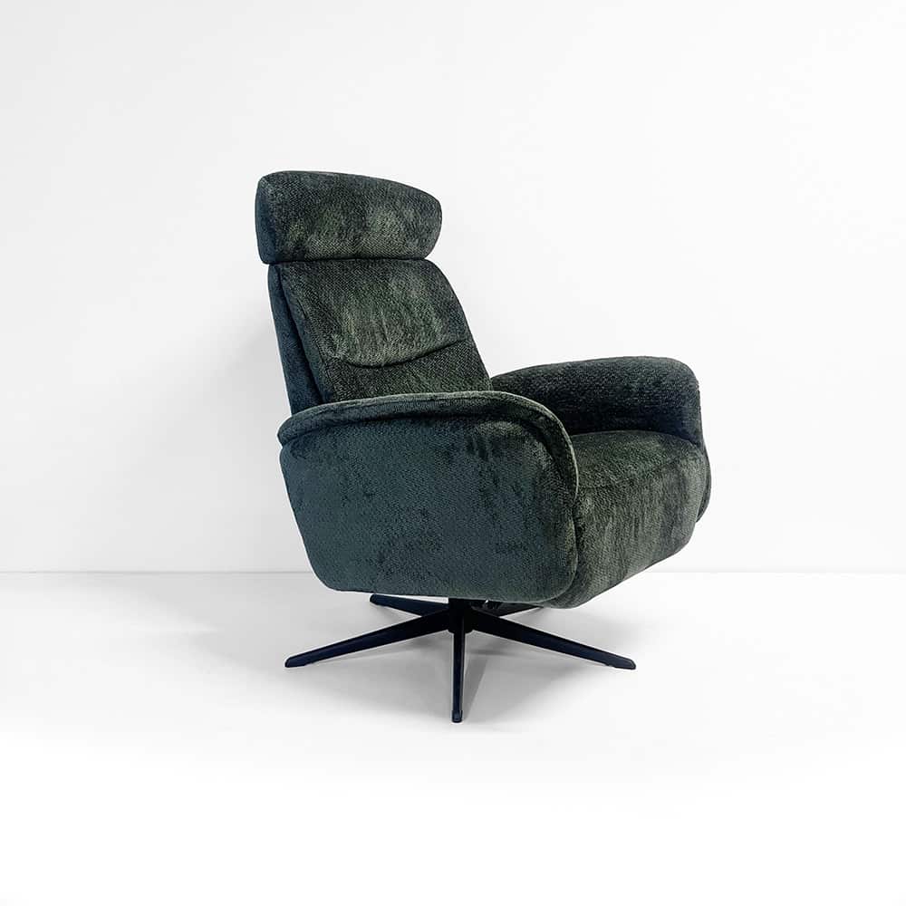 Tind hvilestol, Medium Manuell, Movie 9281 hunter, sokkel PBS Polaris sort