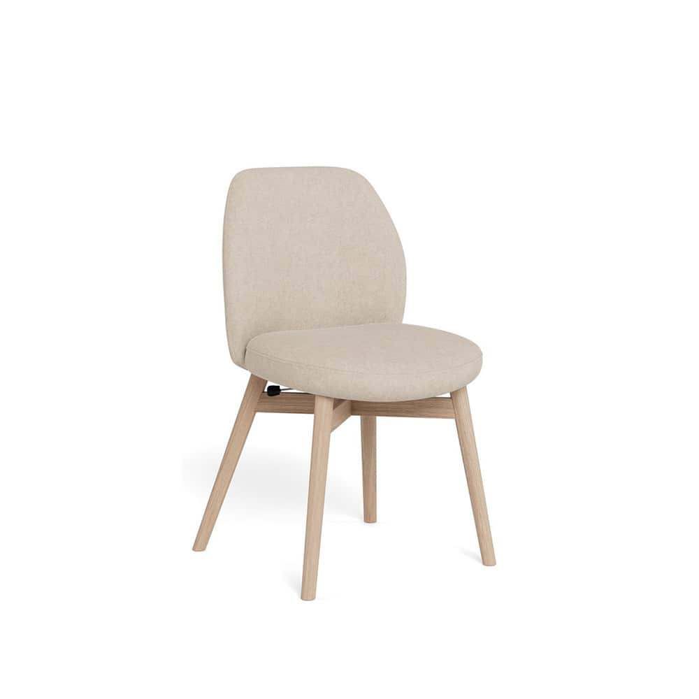 Style Spisestol m/justerbar rygg,  Apia  sand 140, Hvitpigmentert Oljet Eik