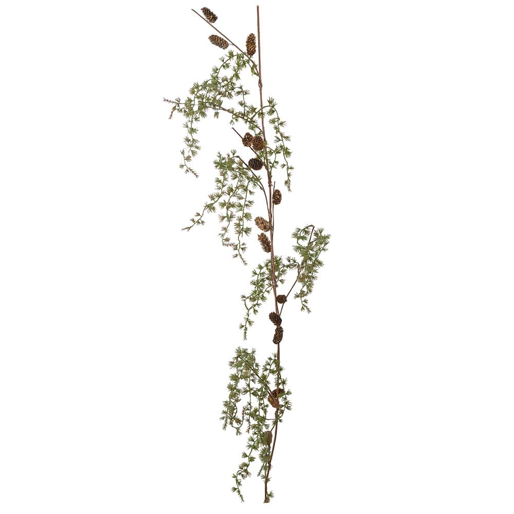 Girlander små kongler/bar L130 cm gold glitter