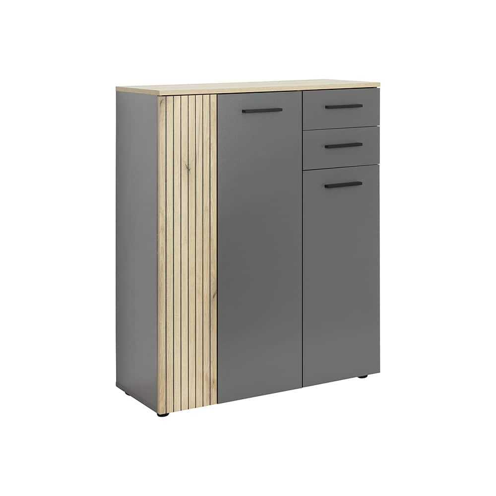 Cadix skoskap - antrasitt eik