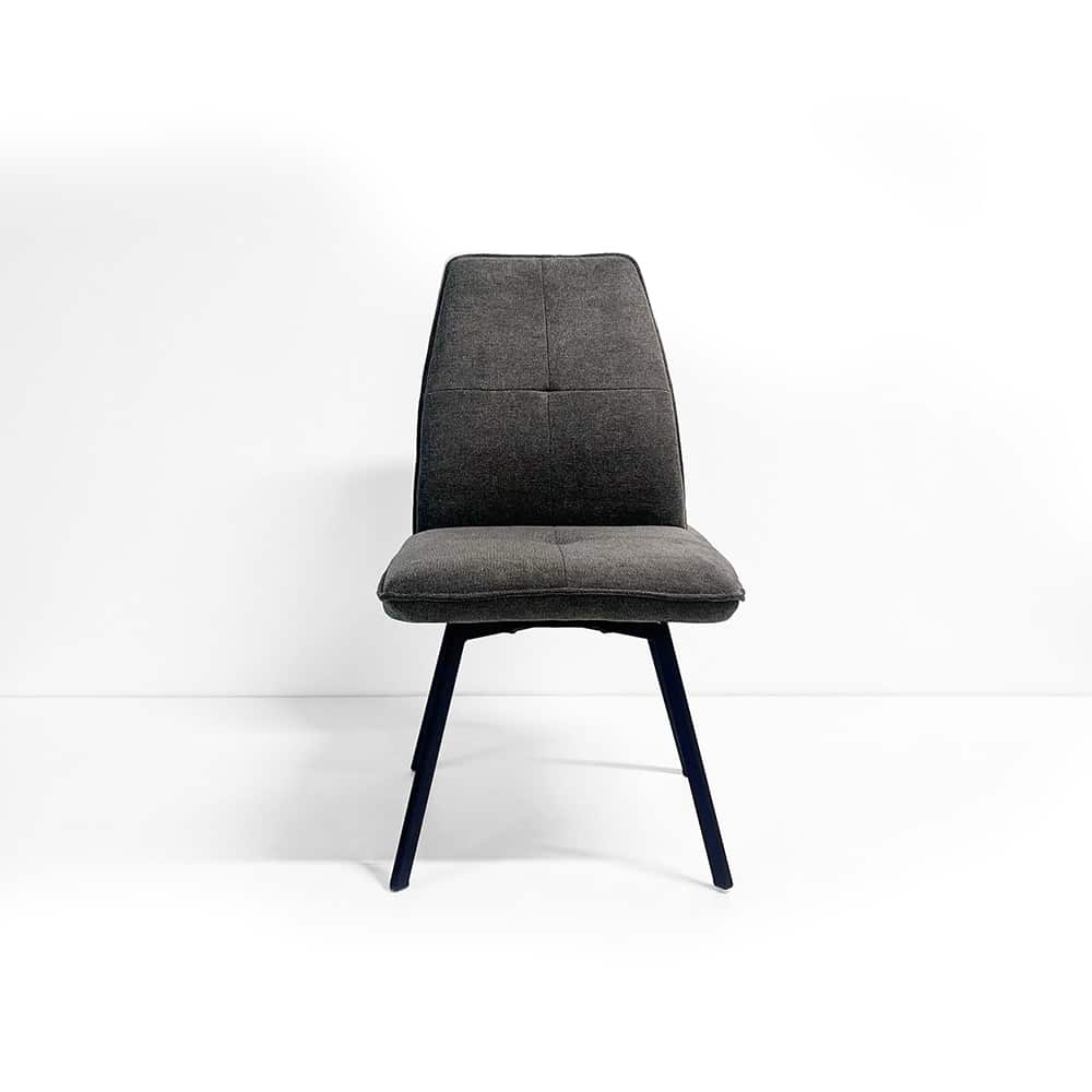 Helle spisestol uten arm, Bloq 3462 brun, ben DL03K5 sort, med sving, 1 stk i pk(00x1)