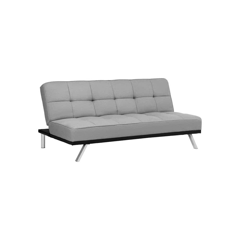 Jan sovesofa grått tekstil - krom ben