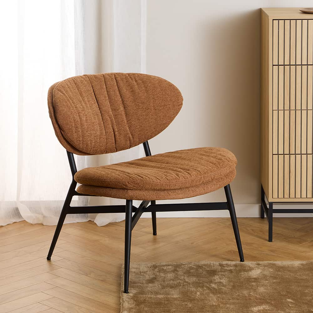 Burma loungestol, terracotta