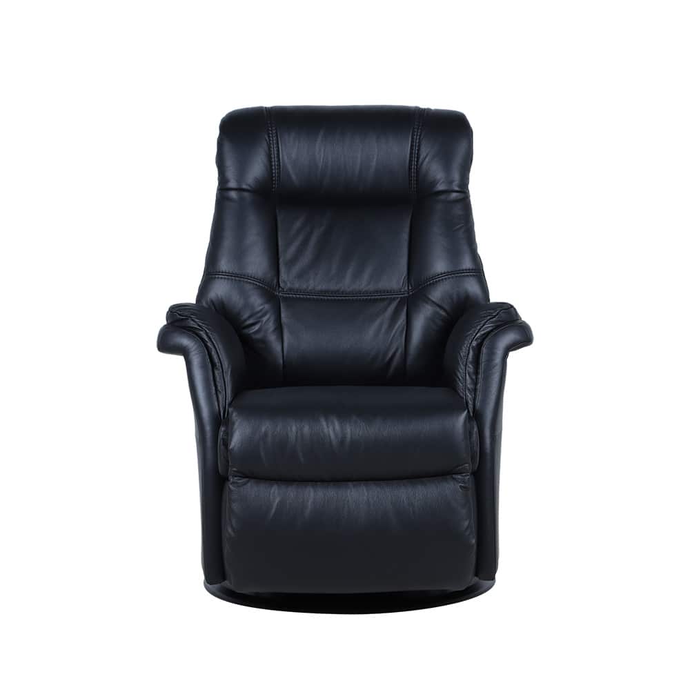 Regent 363 hvilestol med løft og varme. Hud/PVC Essenza Nero.