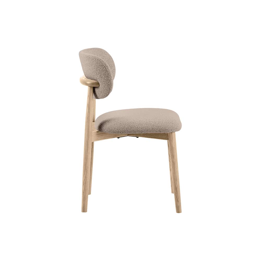 Nordic spisestol, hvitpigmentert oljet eik, Cona Beige 1