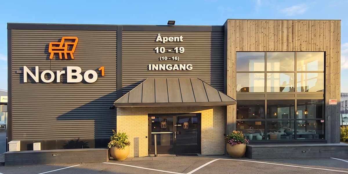 NorBo1 møbelbutikk i Tønsberg
