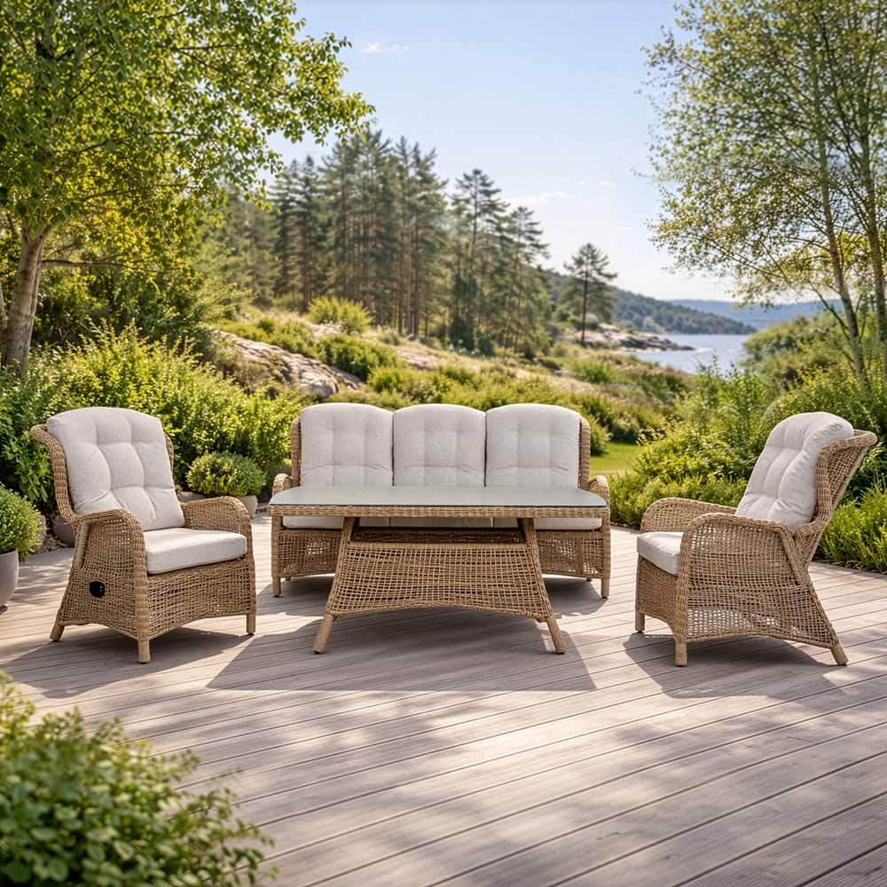 Kragerø Sofagruppe 3-1-1, Inkl. Bord 140x80cm