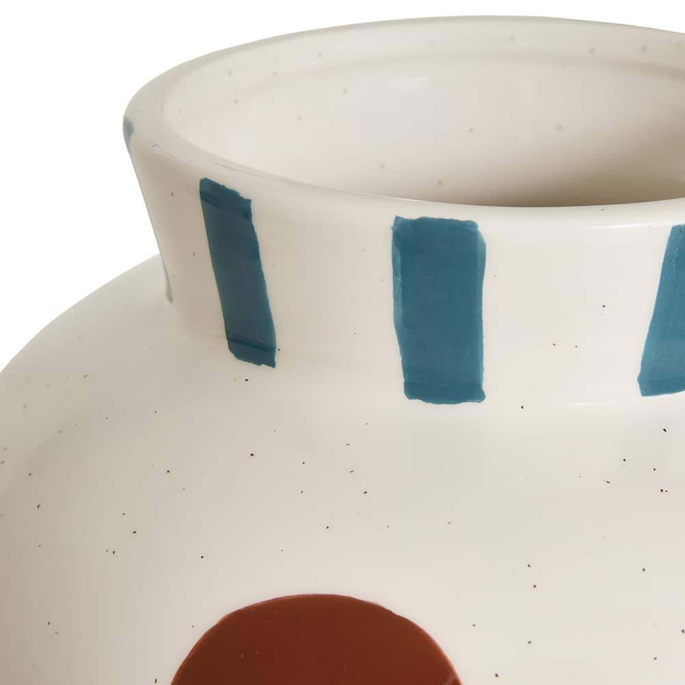 Homy Vase, mønstret keramikk, 25 cm