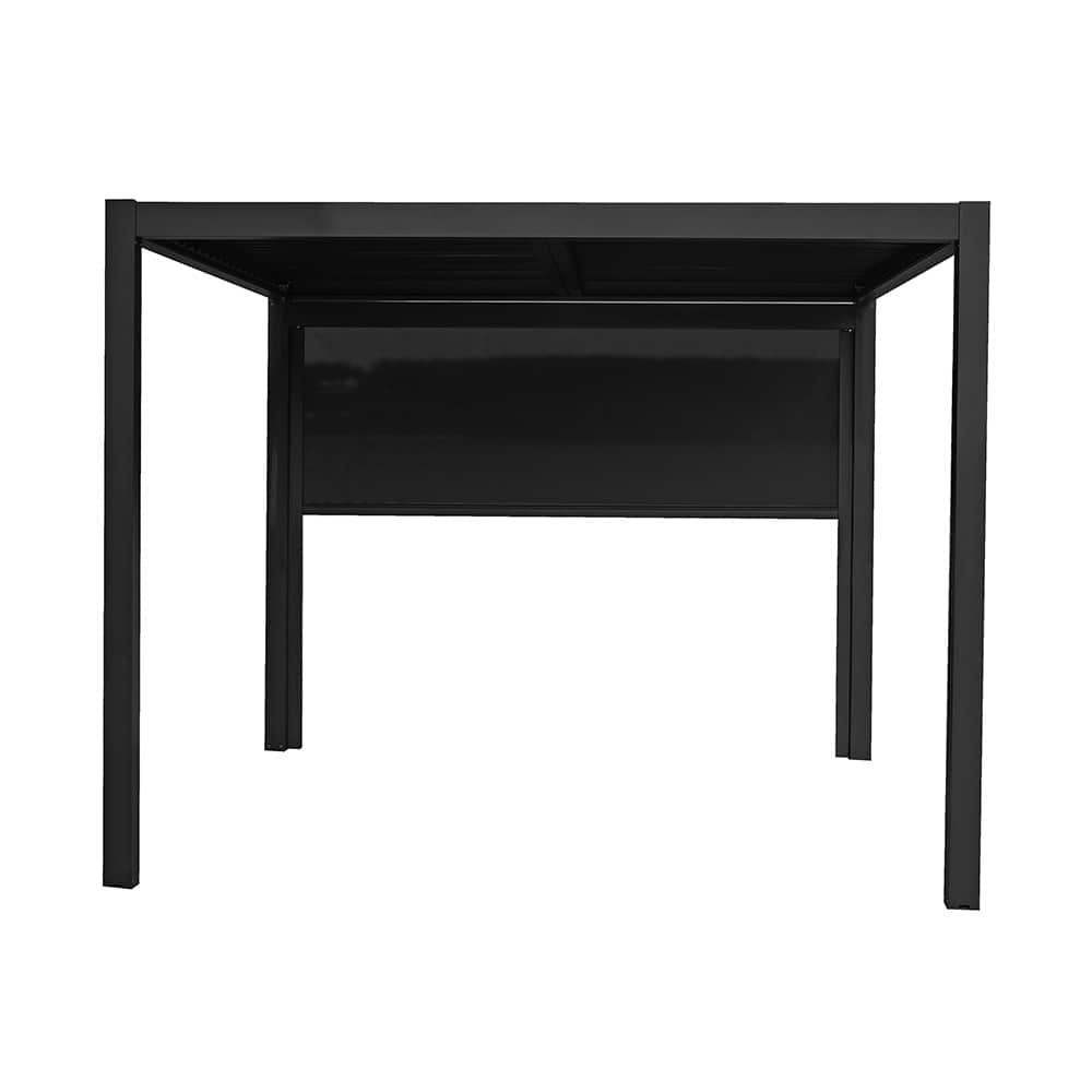 Pergola Pulldown Vegg 370x218cm - Sort