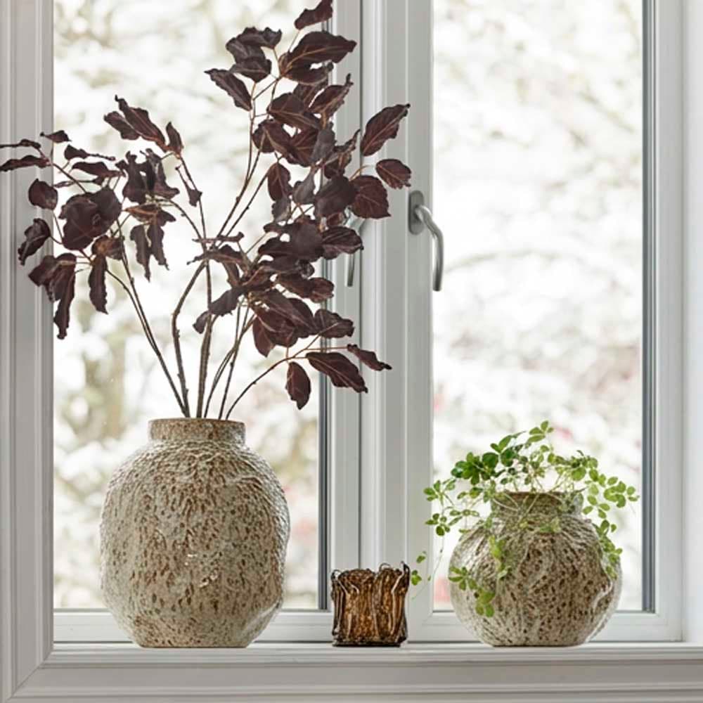 Vilius Vase, Beige, Ø23,5xH21 cm