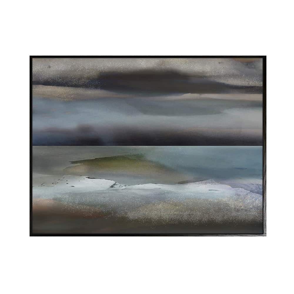 Canvas sort svevelist Horizon Aqua V 90x120 / Roy Chr. Lauritsen