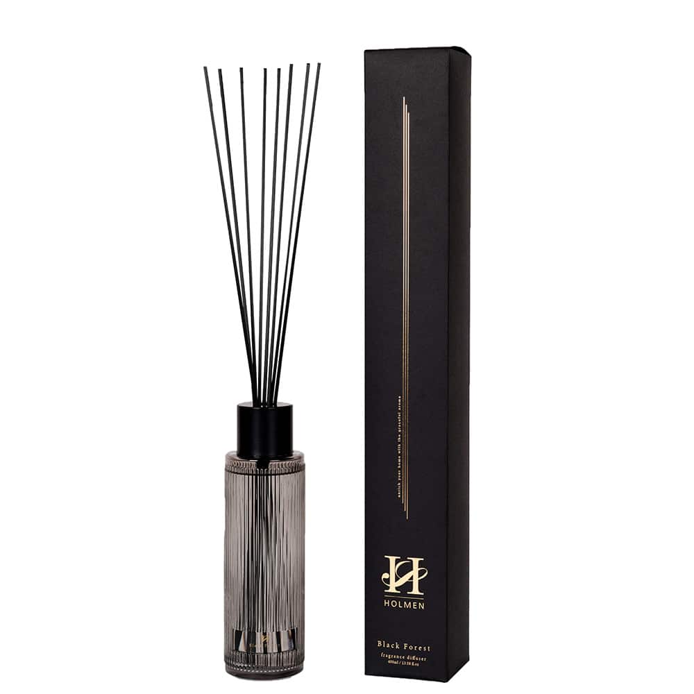 Urban - Duftpinner Svart Black Forest 7x7x50 400 ml Glass, duftolje