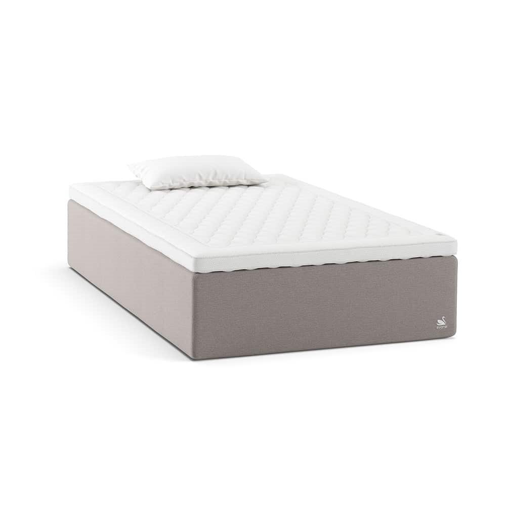 Svane® IntelliGel Zolar Vendbar 80x200 m/ Ocean Softec overmadrass, Moment Ice Grey