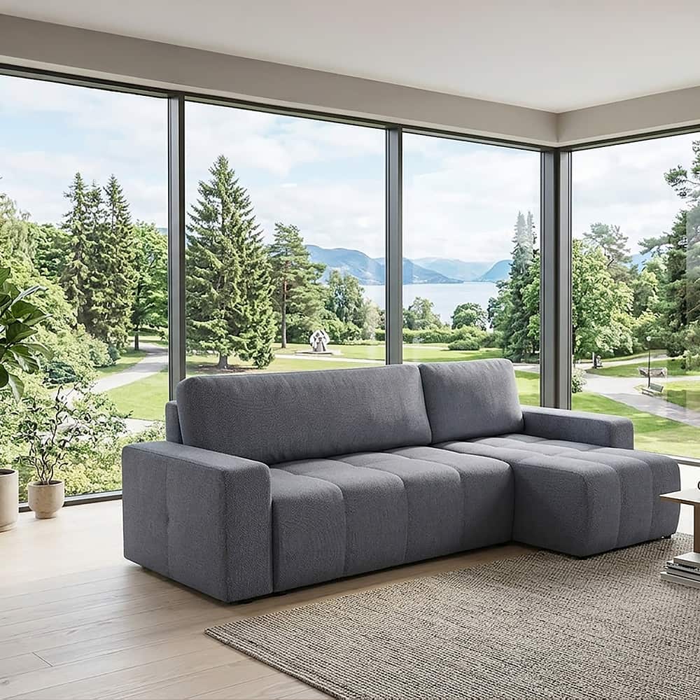Lucas sovesofa 3-seter med sjeselong, Loft 22 Iron