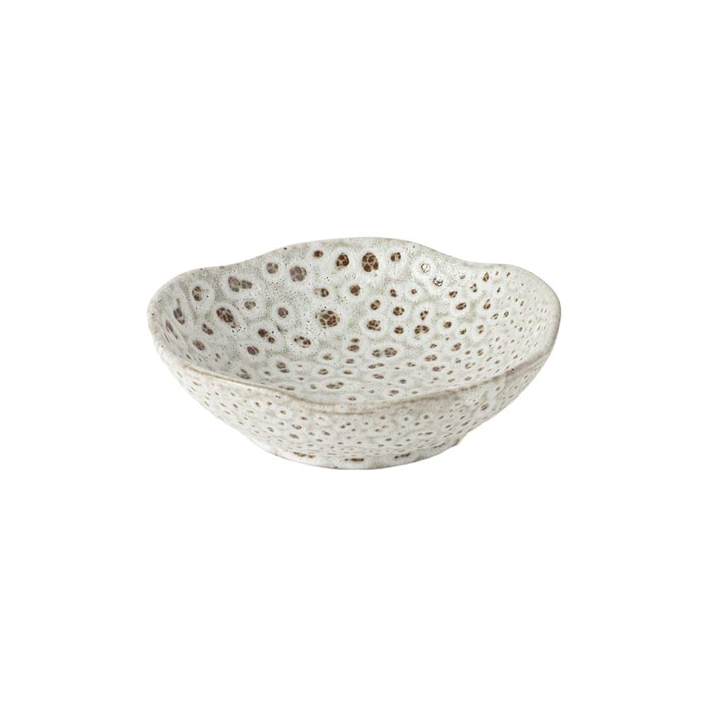 Bindi fat, krem/brun, Ø18x5 cm
