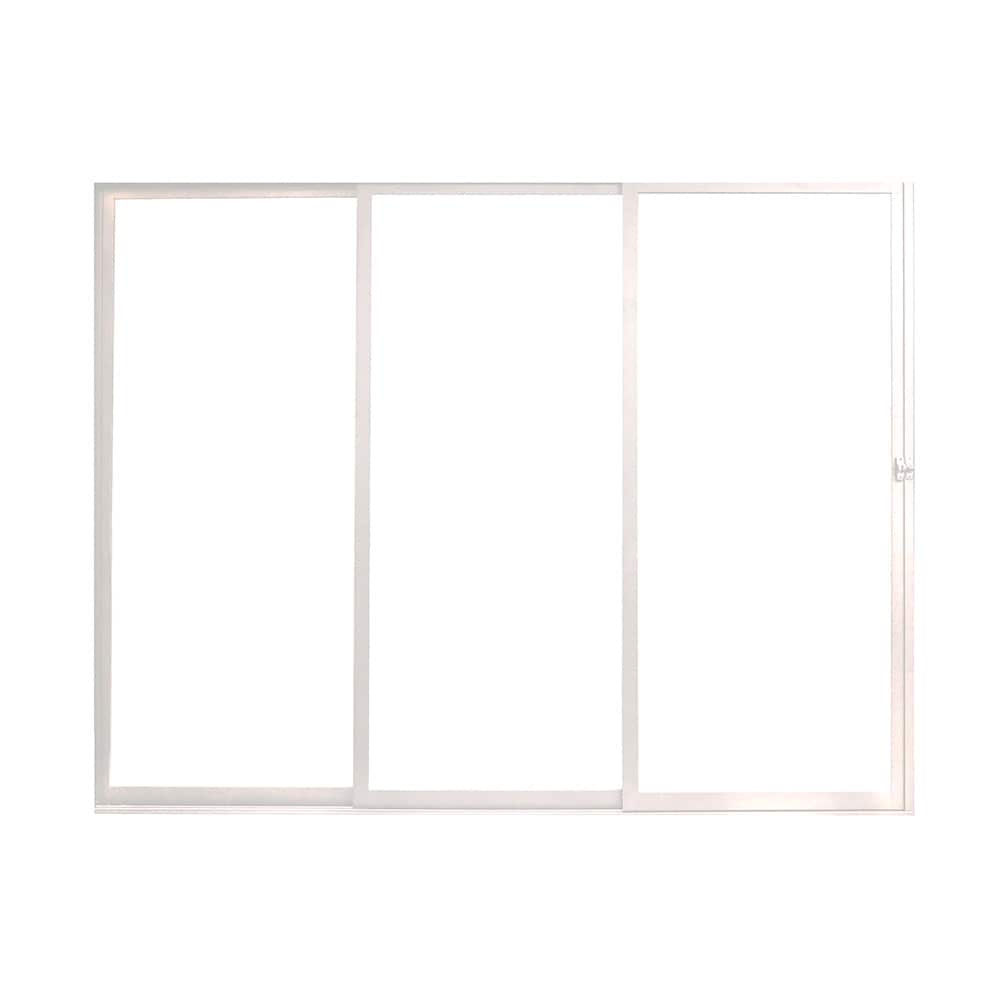 Pergola Skyvedør i glass 370x218cm - Hvit