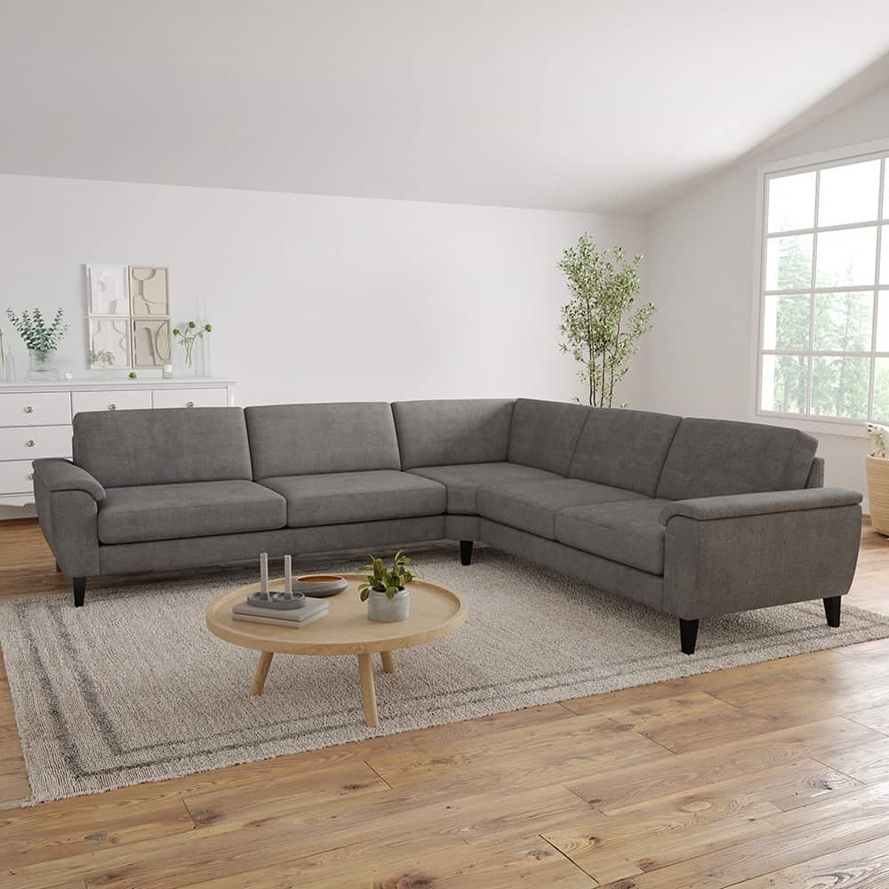 Favn oppsett 2 (A4 1800/2+C90H+1500 A4) Beatto medium grey 1026 svarte bein(konet)