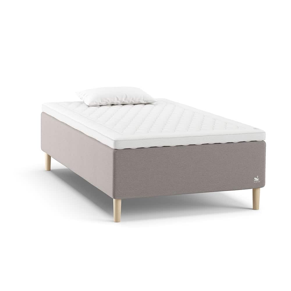 Svane® Zolar Ramme 120x200, Inkl Ocean Softec Overmdrass, Moment Ice Grey