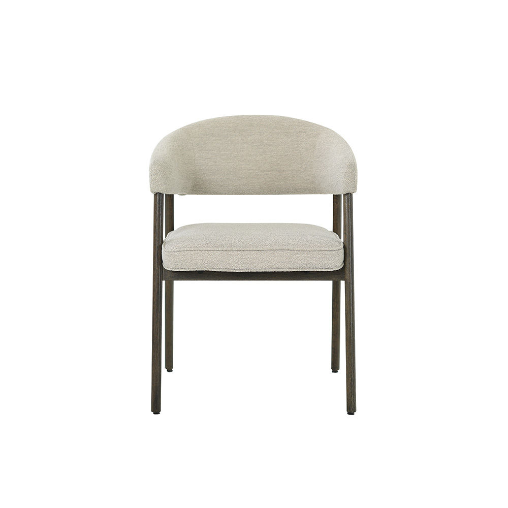 Lunor spisestol, cream alpine, brun eik