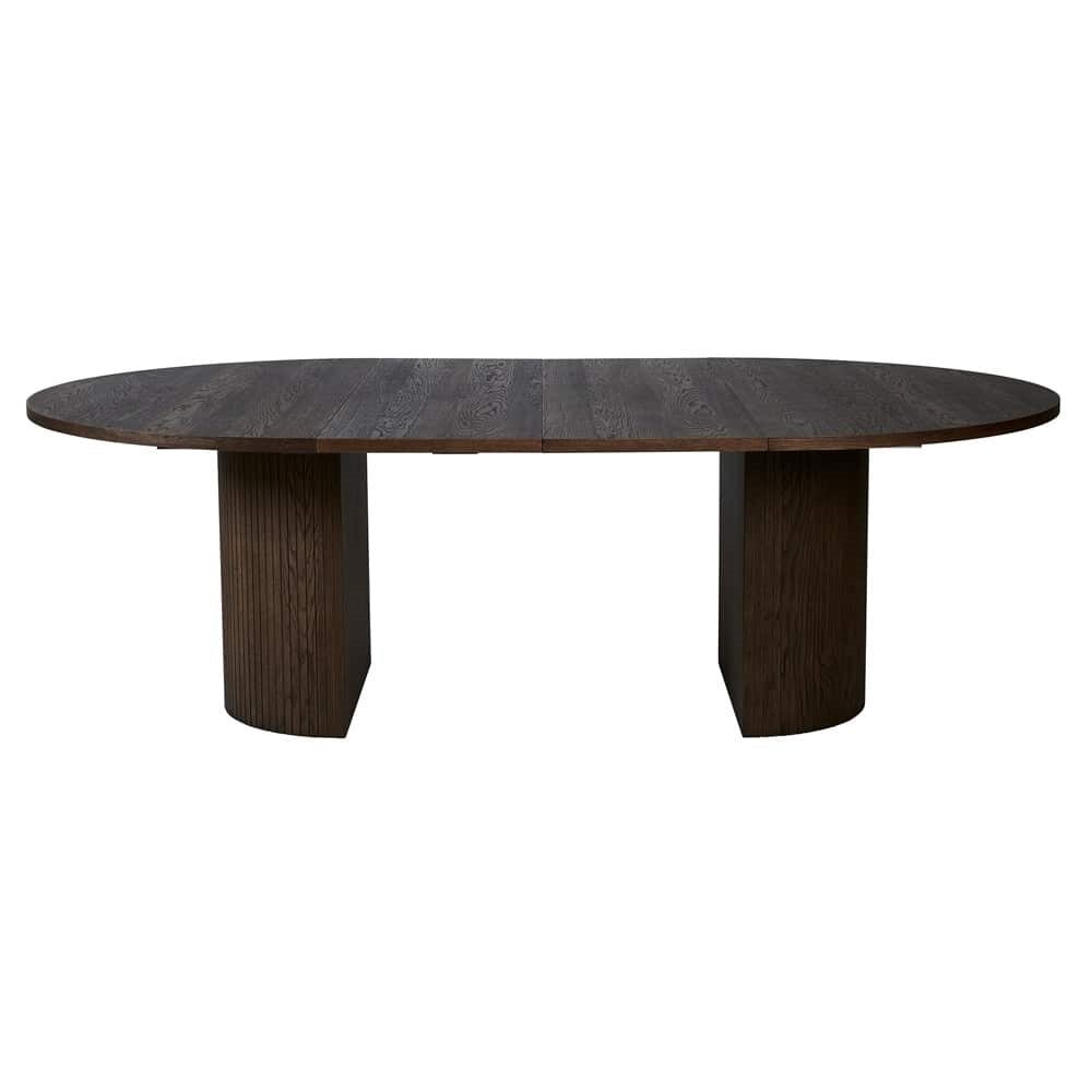Hirtshals Spisebord 115+40x3 smoked earth eik