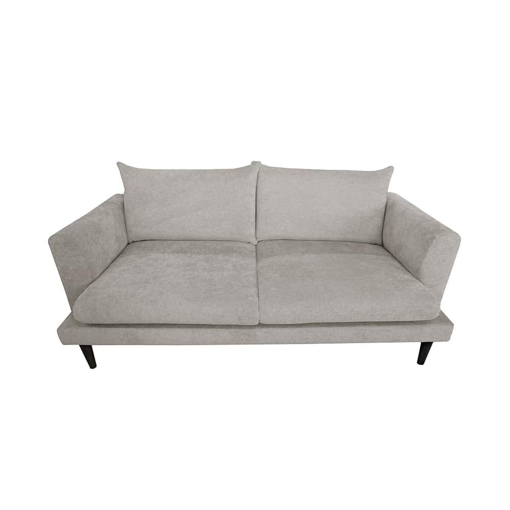 Marie 2.5 seter sofa,stoff Lamb 04 grey-beige, brune treben