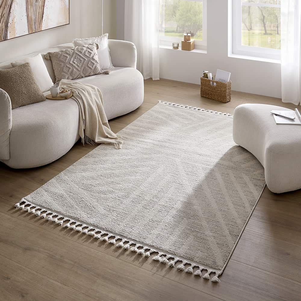 Kel Air Gulvteppe, Naturfarget, 80x150 cm