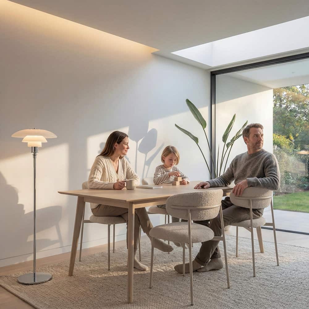 Porto spisebord 170 x 95 hvitoljet eik ( inkl.2 plater)