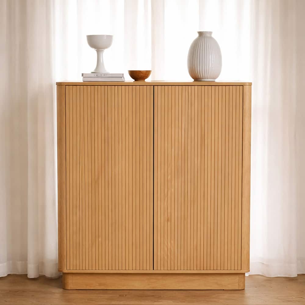 Mammut highboard  90x38x125 oiled eik